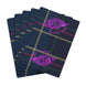 Tartan Fly Fishing Poker Playing Cards — Purple Flies on Plaid Back, Casino-Quality Deck