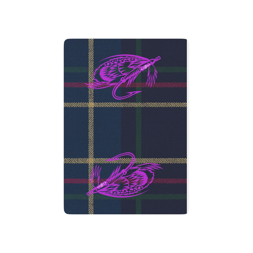 Tartan Fly Fishing Poker Playing Cards — Purple Flies on Plaid Back, Casino-Quality Deck