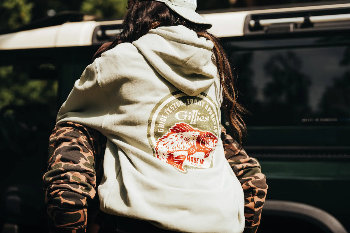 PRE-ORDER: THE McGAVOCK FUR TROUT HOODIE - AQUA