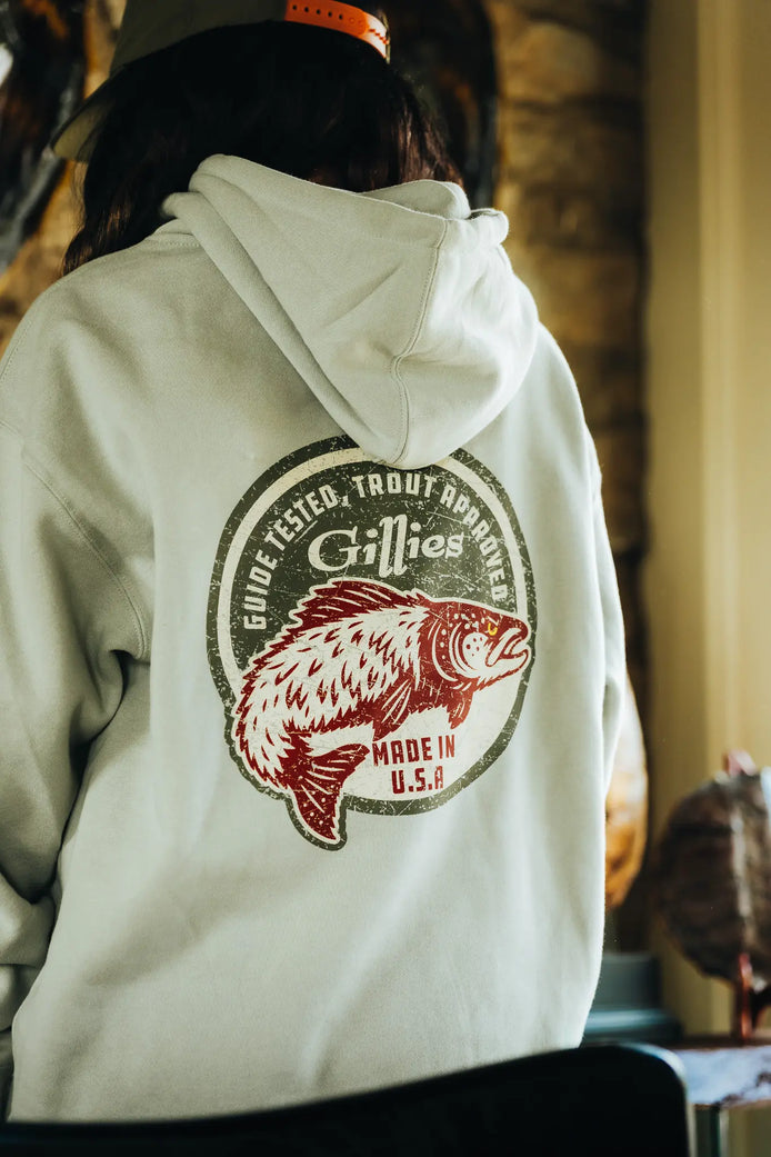 PRE-ORDER: THE McGAVOCK FUR TROUT HOODIE - AQUA